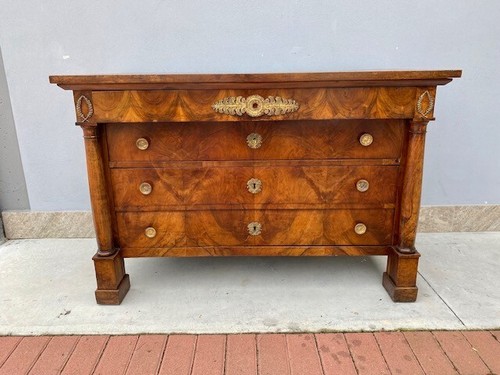 Cassettone impero noce - cassettone,