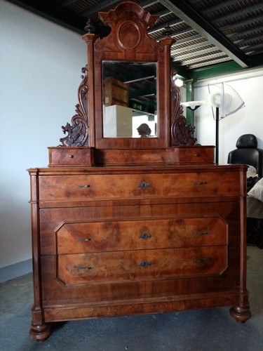 Cassettone impero specchio - cassettone,